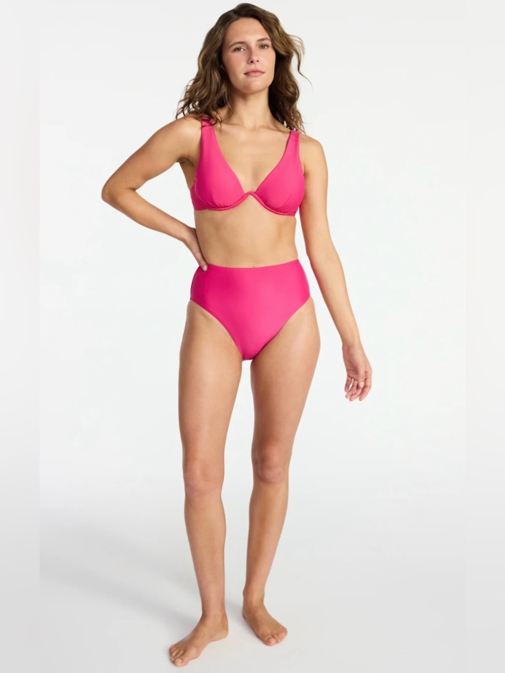 NWT Time and Tru Hot Pink Underwire Bikini 2 PC Set